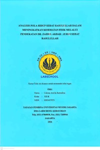 Image of Analisis Pola Hidup Sehat Rasulullah Dalam Meningkatkan Kesehatan Fisik Melalui Pendekatan Dr. Zaidul Akbar Jurus Sehat Rasulullah