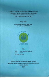 Image of Survey Menonton Film Serial Harry Potter Terhadap Kemampuan Berbahasa Inggris SiswaSiswi Angkatan Aksagarta SMA Labschool Kebayoran (1)