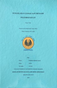 Image of Pengolahan Lemak Sapi Menjadi Pelembab Kulit