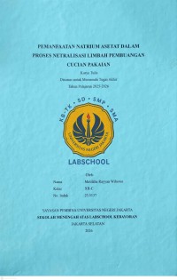 Image of Pemanfaatan Natrium Asetat Dalam Proses Netralisasi Limbah Pembuangan Cucian Pakaian