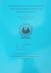 Image of Perbandingan Permen Berbahan Erythritol dengan Permen Berbahan Sukrosa untuk Penderita Diabetes Tipe 2