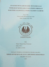 Image of Analisis Pengaruh Suhu Penyimpanan terhadap Kesegaran dan Pertumbuhan Bakteri Salmonella pada Salmon Sashimi