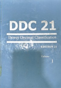 Image of DDC 21 Dewey Decimal Classification Edition 21 Vol. 1