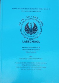 Image of Perancangan Kalkulator Rumus Fisika Kelas 11 SMA Berbasis Web (Fisify)