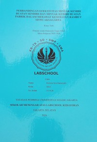 Image of Perbandingan Efektivitas Minyak Kemiri Buatan Sendiri dan Minyak Kemiri Produk Pabrik dalam Merawat Kesehatan Rambut Siswi Aksagarta