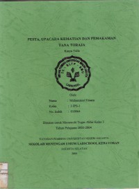 Pesta, Upacara Kematian dan Pemakaman Tana Toraja