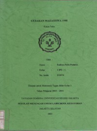 Gerakan Mahasiswa 1998