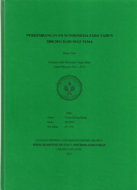 Perkembangan Film Indonesia pada Tahun 2000-2011 dari Segi Tema