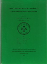 Dampak Pembangunan Taman Wisata Jaya Ancol Terhadap Lingkungan Sekitar
