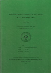 Pengaruh Hubungan Emosional Manusia dengan Hewan Peliharaan (Anjing)