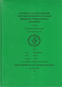 Kesadaran Siswa SMA Labschool Kebayoran Memenuhi Kelengkapan Berkendara Terhadap Bahaya Berkendara