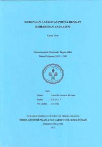 Hubunjgan Kapasitas Pompa dengan Kebersihan Akuarium