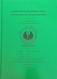 Image of Dampak Tiktok terhadap Perilaku Sosial Siswa Aksagarta SMA Labschool Kebayoran