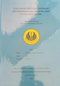 Image of Evaluasi Metode Persiapan Daging Mentah sebagai Raw Food yang Aman untuk Pakan Kucing