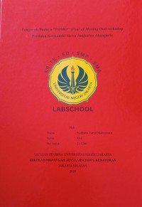 Image of Pengaruh Budaya FOMO (Fear of Missing Out) terhadap Perilaku Konsumtif Siswa Angkatan Aksagarta