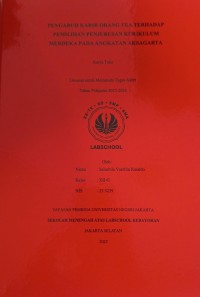 Image of Pengaruh Karir Orang Tua Terhadap Pemilihan Penjurusan Kurikulum Merdeka Pada Angkatan Aksagarta