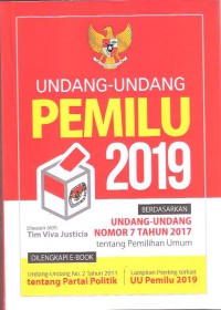 Undang-undang Pemilu 2019
